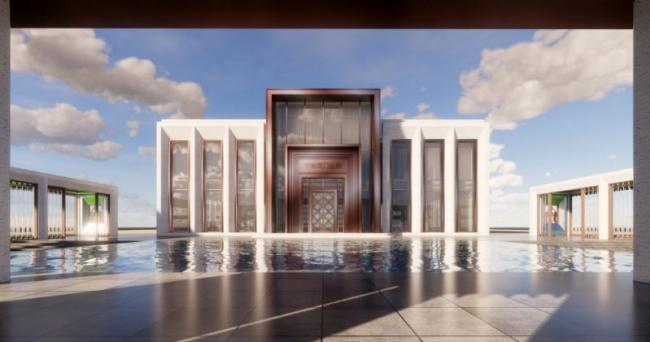 Sketchup商业模型|多层商业售楼处，现代风格