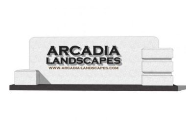 Sketchup素材模型|Logo景墙，现代风格，素材组件-BIM建筑网