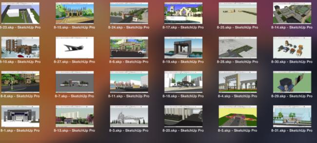 Sketchup素材模型|200个SU小区大门模型，素材组件