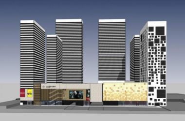 Sketchup商业模型|多层商业，高层办公，青岛万达商业广场，商业综合体，现代风格-BIM建筑网