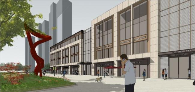 Sketchup商业模型|多层商业建筑，现代风格