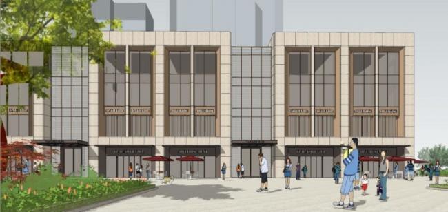 Sketchup商业模型|多层商业建筑，现代风格