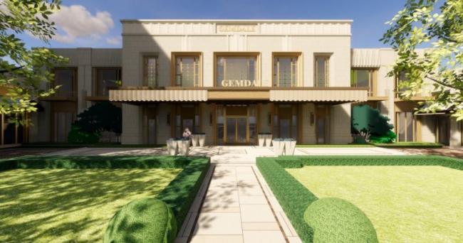 Sketchup住宅模型|小高层住宅，底层商业，新古典风格