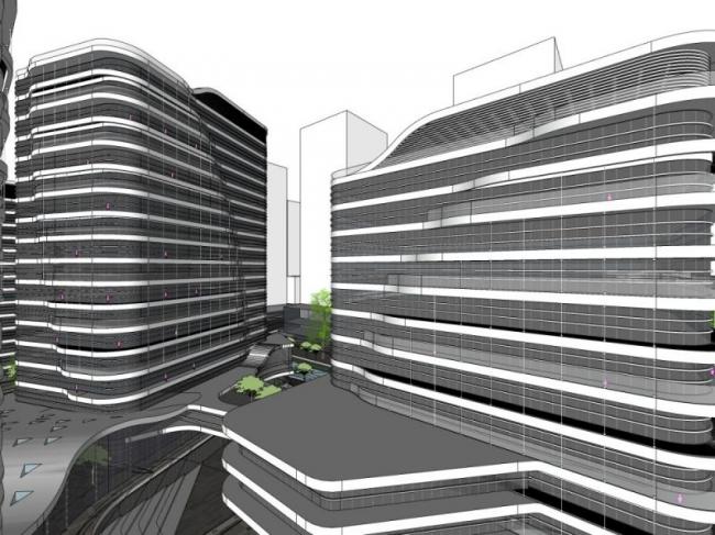 Sketchup住宅模型|高层住宅，现代风格，居住建筑