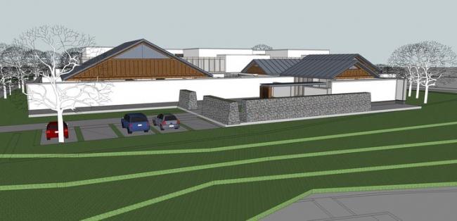 Sketchup住宅模型|多层住宅院落，中式风格