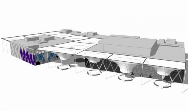 Sketchup文化模型|艺术展示中心 ，多层展览馆，现代风格，文化建筑
