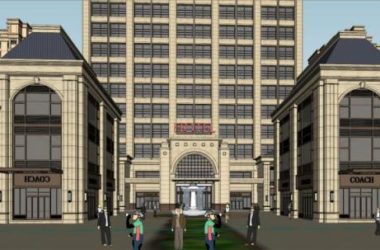 Sketchup综合体模型|高层住宅，商住综合体，酒店，法式古典风格-BIM建筑网