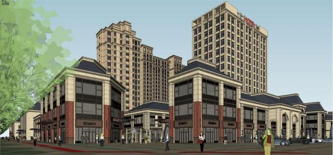 Sketchup综合体模型|高层住宅，商住综合体，酒店，法式古典风格