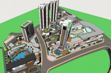 Sketchup综合体模型|高层住宅，高层办公，综合体，商业街，现代风格-BIM建筑网