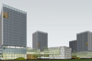 Sketchup办公模型|高层办公楼，写字楼，现代风格-BIM建筑网