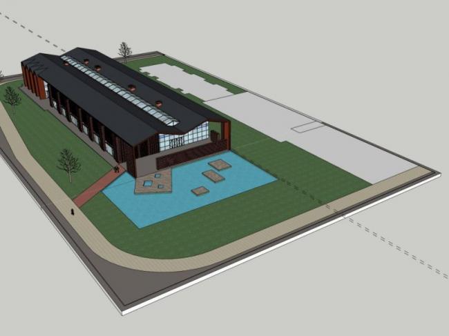 Sketchup商业模型|多层售楼处，现代风格，商业建筑