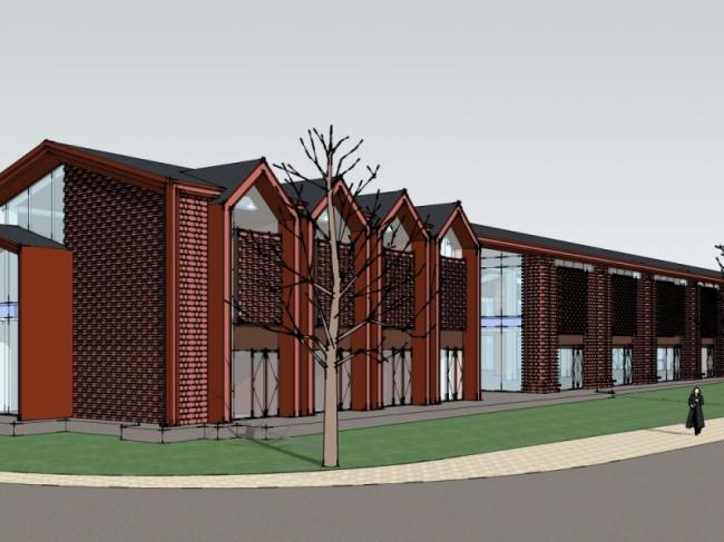 Sketchup商业模型|多层售楼处，现代风格，商业建筑