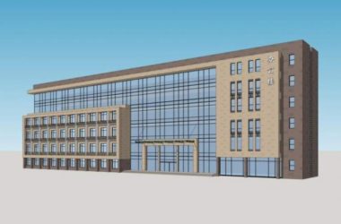 Sketchup办公模型|多层办公楼，写字楼，现代风格-BIM建筑网