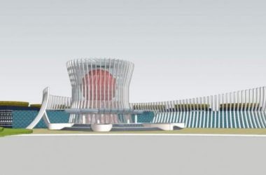 Sketchup文化模型|多层广西特色之铜鼓博物馆，展览馆，展示中心，文化建筑，现代风格-BIM建筑网