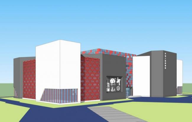 Sketchup文化模型|多层丝绸之路博物馆， 展览馆，展示中心，文化建筑，中式风格