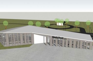 Sketchup车站路桥|小型飞机场，交通建筑，现代风格-BIM建筑网