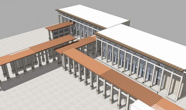 Sketchup文化模型|多层展览馆展示中心博物馆，现代风格，文化建筑