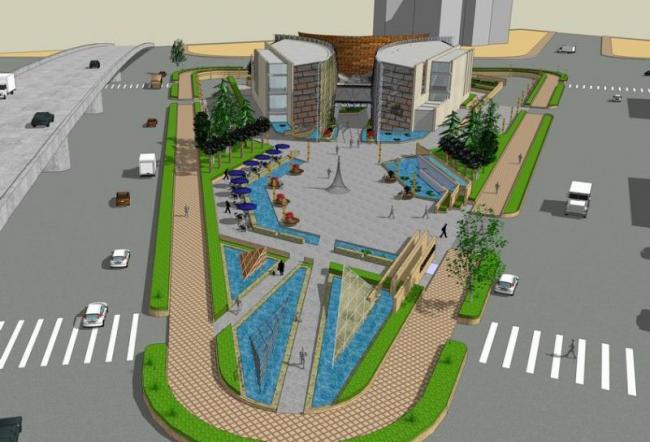 Sketchup文化模型|武汉城市意向博物馆，多层展览馆展示中心，现代风格，文化建筑