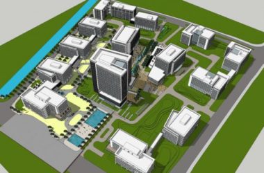 Sketchup办公模型|多层高层混合办公楼群，企业创意园，现代风格-BIM建筑网