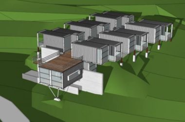 Sketchup商业模型|集装箱，商业娱乐休闲设施，现代风格-BIM建筑网