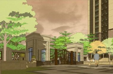 Sketchup景观模型|住宅小区中轴景观，现代风格-BIM建筑网