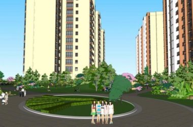 Sketchup景观模型|住宅小区景观，现代风格-BIM建筑网