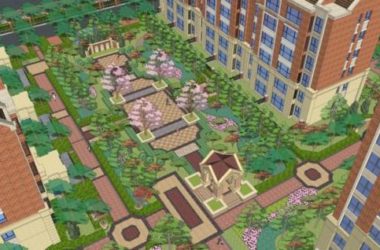 Sketchup景观模型|住宅小区景观，欧式古典风格-BIM建筑网