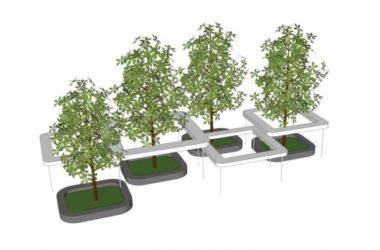 Sketchup素材模型|现代树池，景观素材组件-BIM建筑网