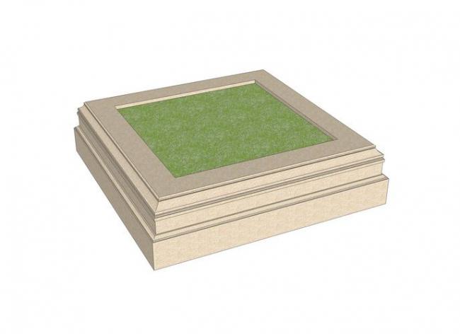 Sketchup素材模型|欧式树池，景观素材组件