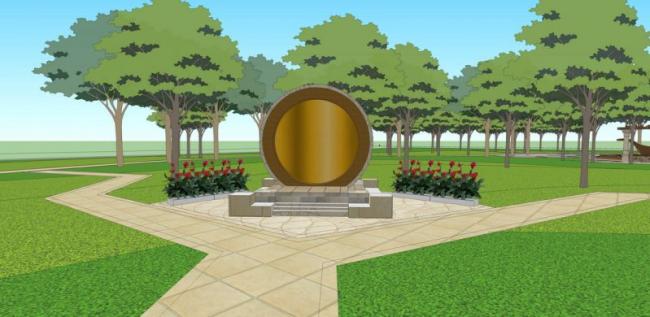 Sketchup景观模型|主题公园景观，现代风格