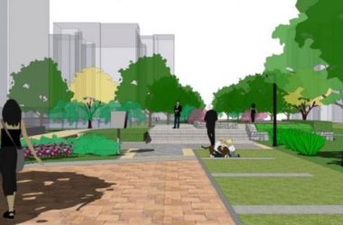 Sketchup景观模型|小区广场景观，现代风格-BIM建筑网