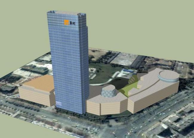 Sketchup综合体模型|成都华润万象城，多层高层混合综合体，底层商业，现代风格