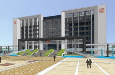 Sketchup办公模型|绍兴市行政中心规划方案，政府大楼，多层办公楼，现代风格-BIM建筑网
