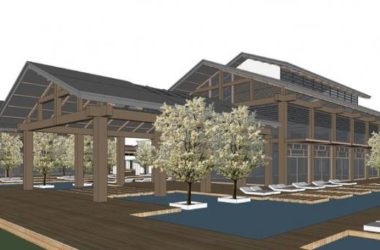 Sketchup酒店模型|多层仿古温泉会所酒店，新中式风格-BIM建筑网