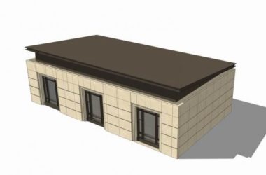 Sketchu工业厂房|多层配电站垃圾站，新亚洲风格，厂房工业建筑-BIM建筑网