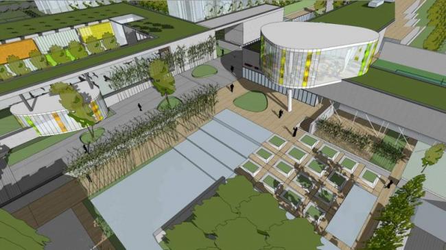 Sketchup学校模型|多层会所+幼儿园，现代风格，教育建筑