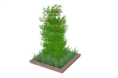 Sketchup素材模型|树池景观素材组件现代风格-BIM建筑网