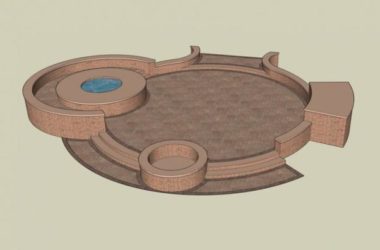 Sketchup素材模型|树池坐凳景观素材组件-BIM建筑网