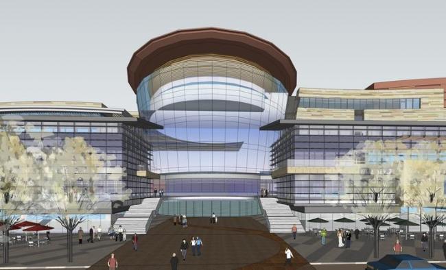 Sketchup商业模型|多层商业街，现代风格