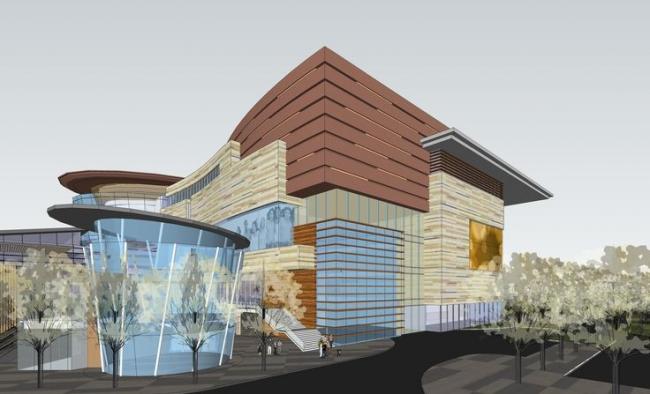 Sketchup商业模型|多层商业街，现代风格