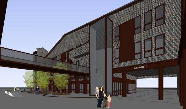 Sketchup商业模型|多层商业街，中式风格