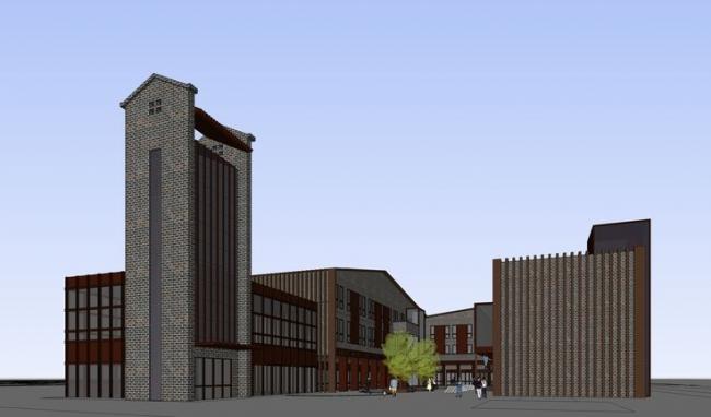 Sketchup商业模型|多层商业街，中式风格