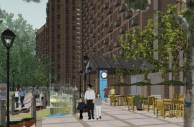 Sketchup住宅模型|高层公寓，底层商业，居住建筑，现代风格-BIM建筑网