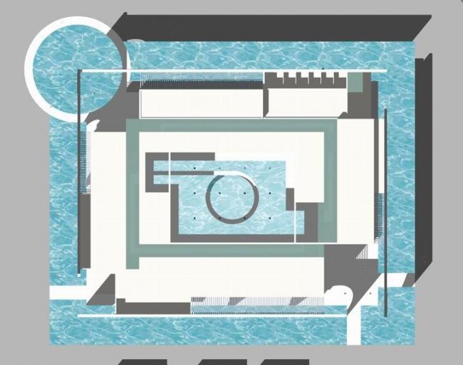 Sketchup文化模型|宁波万祺半水上游览馆，展览馆科技馆，展示中心，文化建筑，现代风格