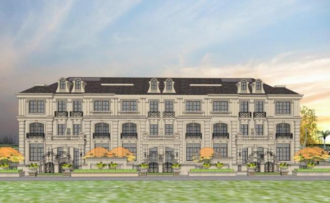 Sketchup商业模型|多层沿街商业，联排别墅，法式古典风格