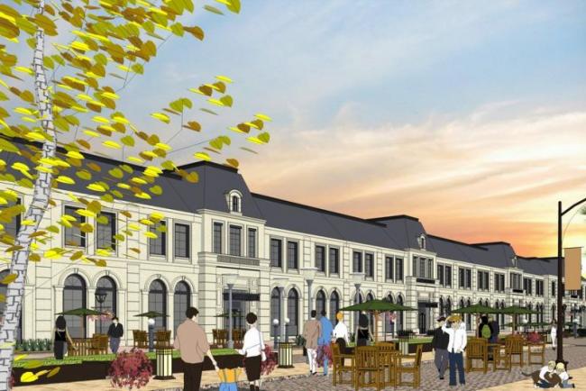 Sketchup商业模型|多层沿街商业，联排别墅，法式古典风格