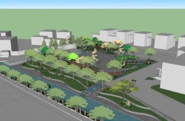 Sketchup景观模型|公园景观，石头，跌水，现代风格-BIM建筑网