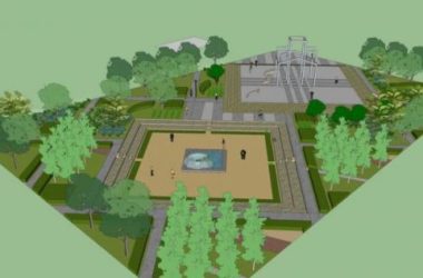 Sketchup景观模型|广场景观，水景，雕塑，休闲设施，现代风格-BIM建筑网