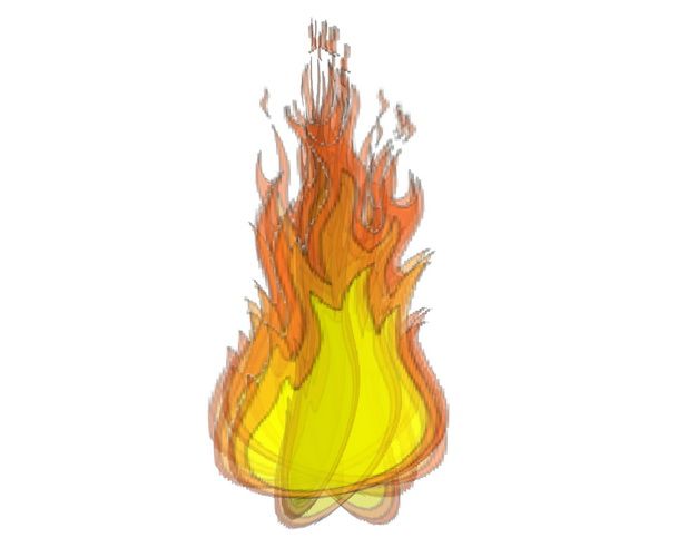 Sketchup素材模型|燃烧的火焰，景观素材组件