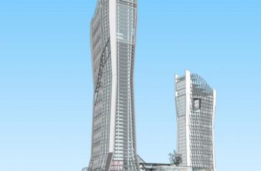 Sketchup综合体模型|商业综合体，底层商业，超高层办公写字楼，现代风格-BIM建筑网